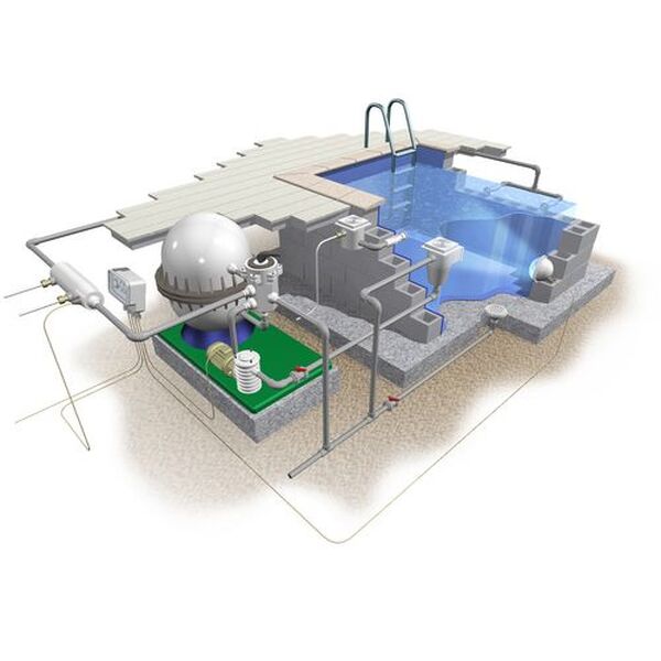 Schema systeme filtration piscine