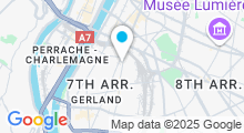 Plan Carte Piscine Benjamin Delessert à Lyon