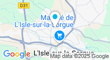 Plan Carte Piscine à L'Isle sur la Sorgue