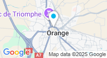 Plan Carte Piscine des Cèdres à Orange - fermée
