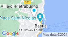 Plan Carte Piscine du Fango à Bastia