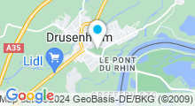 Plan Carte Piscine Odonates du Pays Rhénan à Drusenheim