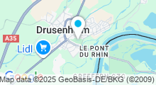 Plan Carte Piscine Odonates du Pays Rhénan à Drusenheim