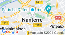 Plan Carte Piscine Maurice-Thorez du palais des Sports à Nanterre