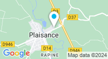 Plan Carte Piscine à Plaisance (Gers)