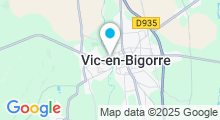 Plan Carte Piscine communautaire Louis Fourcade à Vic en Bigorre