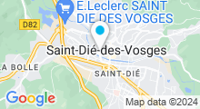 Plan Carte Piscine de Saint Dié des Vosges - fermée
