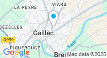 Plan Carte Piscine couverte à Gaillac