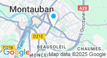 Plan Carte Piscine Chambord à Montauban - fermée