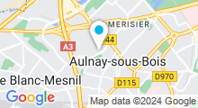 Plan Carte Stade Nautique de Coursaille à Aulnay-sous-Bois
