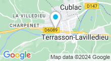 Plan Carte Piscine de Terrasson-Lavilledieu