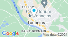 Plan Carte Piscine d'été Val de Garonne à Tonneins