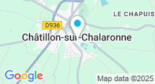 Plan Carte Piscine Aquadombes à Chatillon sur Chalaronne