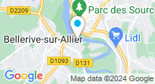 Plan Carte Stade nautique Vichy Communauté - Piscine à Bellerive sur Allier