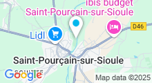 Plan Carte Piscine de la Moutte à Saint Pourçain sur Sioule