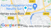 Plan Carte Piscine Robert Belvaux à Perreux-sur-Marne