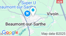 Plan Carte Piscine à Beaumont sur Sarthe