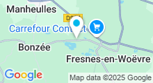 Plan Carte Base Nautique du Colvert à Bonzée