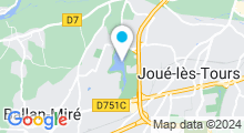 Plan Carte Aire de baignade du Lac des Bretonnières à Joué lès Tours
