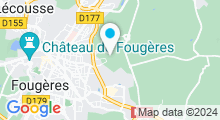 Plan Carte Piscine Aquatis à Fougères