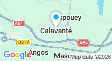 Plan Carte Piscine &agrave; Calavant&eacute; - ferm&eacute;e