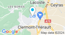 Plan Carte Piscine à Clermont l'Hérault - fermée