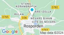 Plan Carte Espace aquatique de Rozanduc à Rosporden
