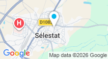 Plan Carte Piscine couverte Koeberl&eacute; &agrave; S&eacute;lestat - Ferm&eacute;e