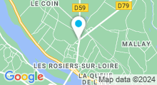 Plan Carte Piscine aux Rosiers sur Loire