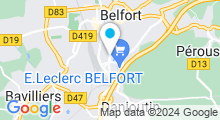 Plan Carte Piscine Pannoux à Belfort