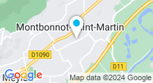 Plan Carte Piscine de l'Ecole des Pupilles de l'Air à Montbonnot Saint Martin
