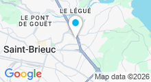 Plan Carte Piscine Gernugan de Saint-Brieuc - Ferm&eacute;e