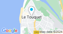 Plan Carte Piscine des tennis à Le Touquet-Paris-Plage