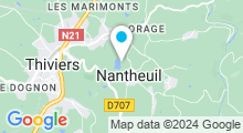 Plan Carte Plan d'eau communal "Les Gresilles" à Nantheuil