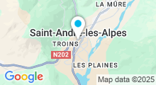 Plan Carte Plan d'eau de Saint-André-les-Alpes