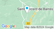 Plan Carte Piscine Le Rieutord à Saint-Vincent-de-Barrès