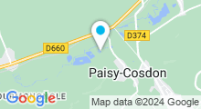 Plan Carte Plan d'eau de Paisy-Cosdon