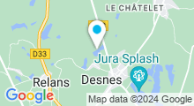Plan Carte Espace de loisirs Bresse Haute Seille - Plage à Desnes