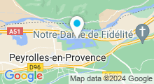 Plan Carte Plan d'eau de Plantain de Peyrolles-en-Provence