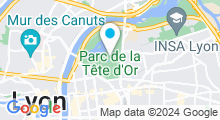 Plan Carte Piscine éphémère du Parc de la Tête d'Or à Lyon