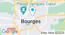 Plan Carte Plan d'eau du Val d'Auron - Plage de Bourges 