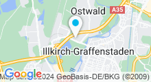 Plan Carte Piscine de la Hardt à Illkirch Graffenstaden