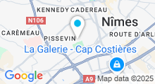 Plan Carte Piscine des Iris à Nîmes