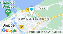 Plan Carte Piscine Iris - Pierre de Coubertin à Neuville Les Dieppe