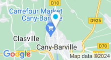 Plan Carte Piscine de la Vallée à Cany Barville
