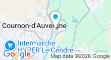 Plan Carte Piscine Tournesol &agrave; Cournon d'Auvergne - FERMEE