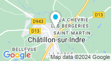 Plan Carte Piscine Alfred Fréville à Chatillon sur Indre