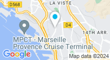 Plan Carte Piscine Nord / Madrague à Marseille - fermée