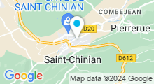 Plan Carte Complexe aquatique Restaurant La Piscine à Saint Chinian