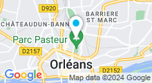 Plan Carte Piscine du Palais des sports à Orléans